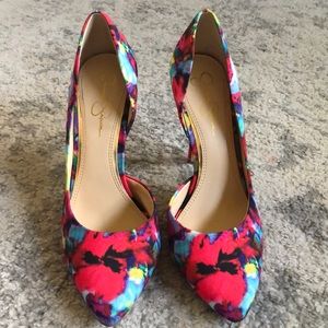 Jessica Simpson Multicolor Abstract Pumps